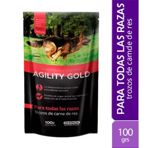 Agility Gold - Trozos De Carne De Res Adulto