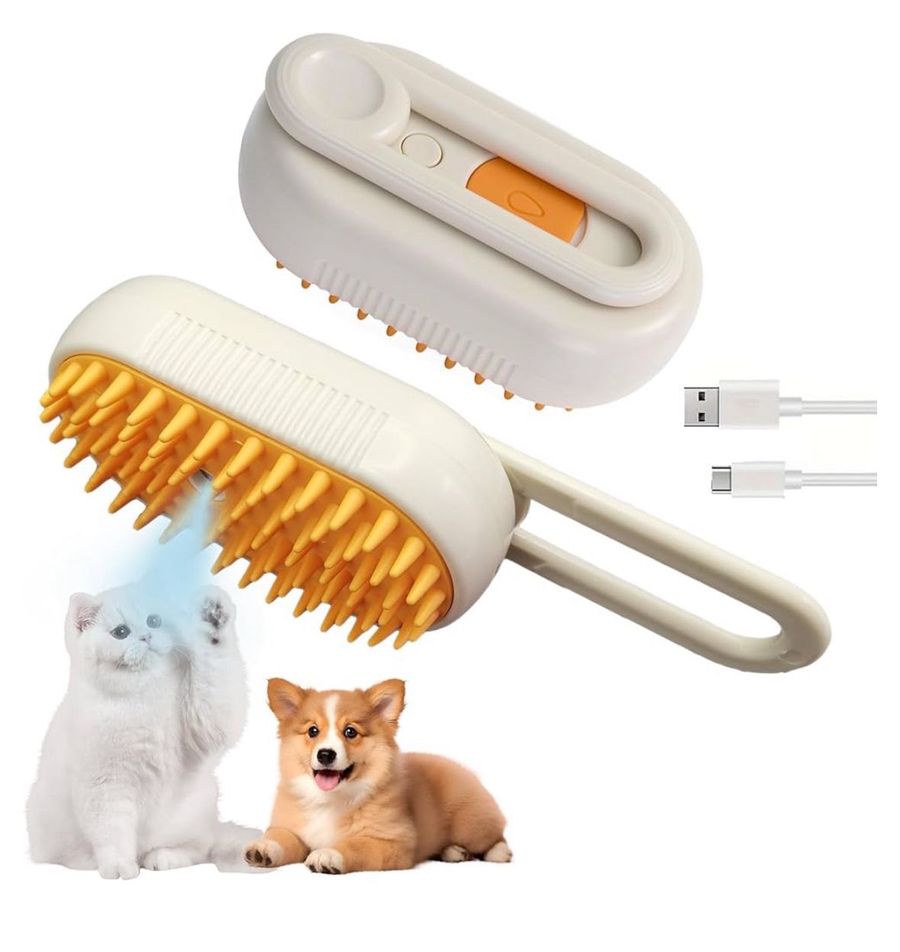 Cepillo mascota con vaporizador