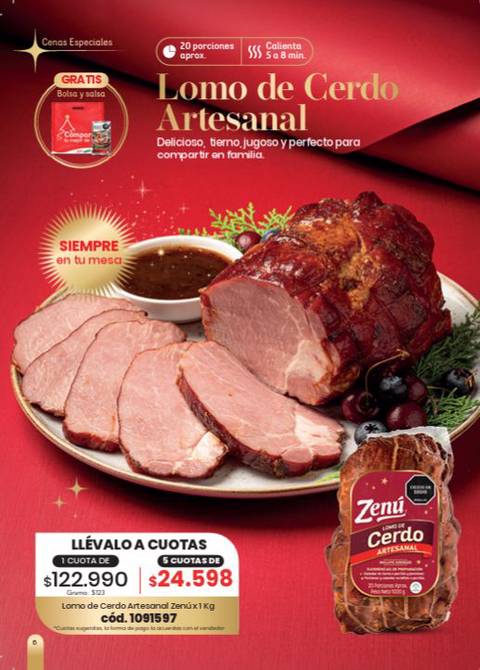 Lomo de Cerdo Artesanal Zenú