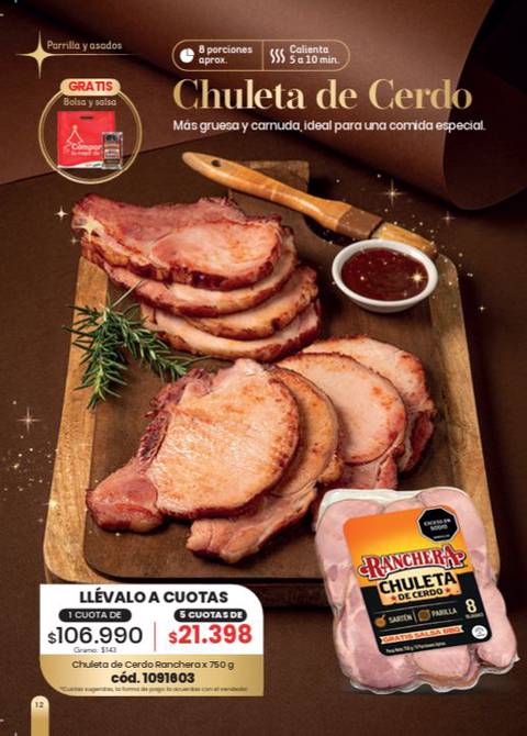 Chuleta de Cerdo Ranchera