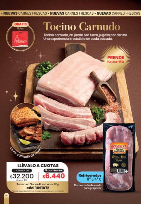 Tocino carnudo Ranchera