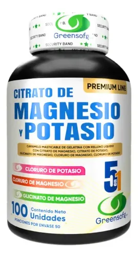 CITRATO DE MAGNESIO Y POSTASIO X 1000 mg (100 Cápsulas)